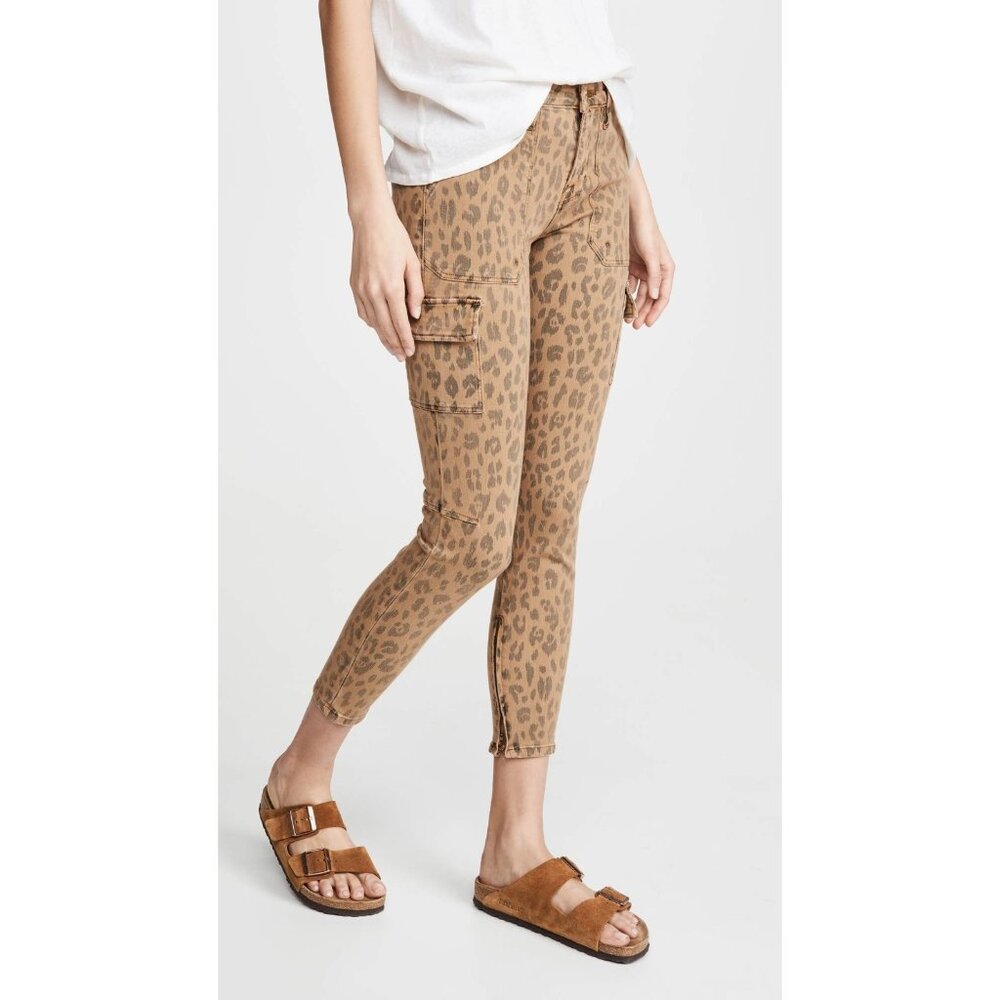 Frame Cargo Skinny Spring Cheetah Jeans ( 24 )
